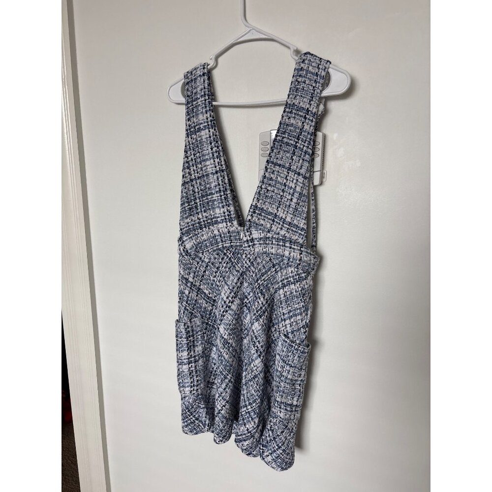 Love Is All Tweed-Style Blue & White Jumper Dress With Pockets, never worn - Picture 5 of 6
